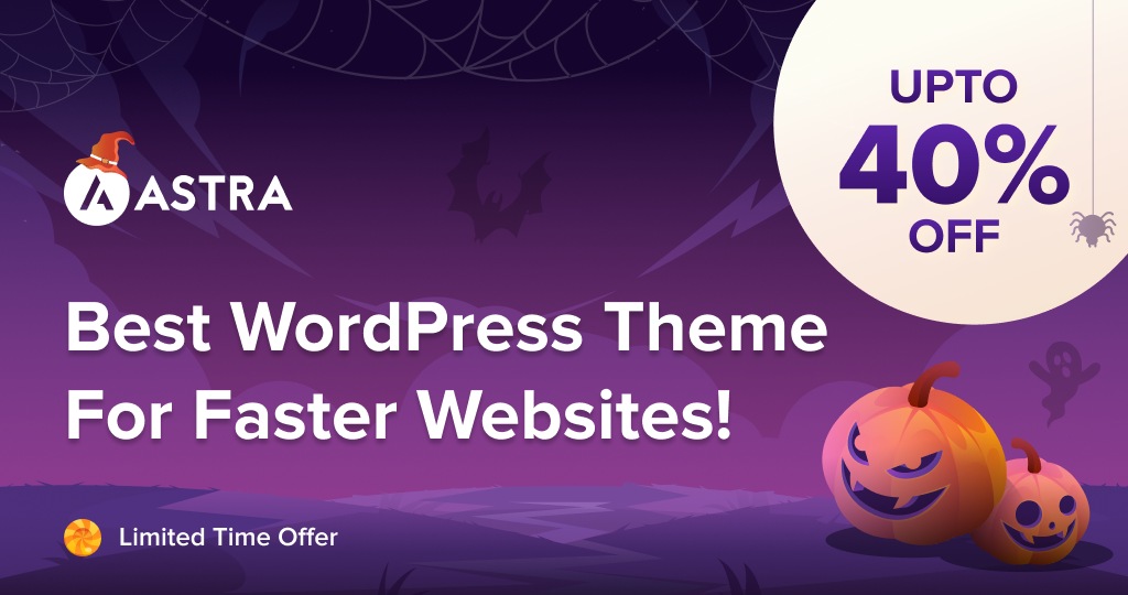 Astra Theme Halloween Deal 2024