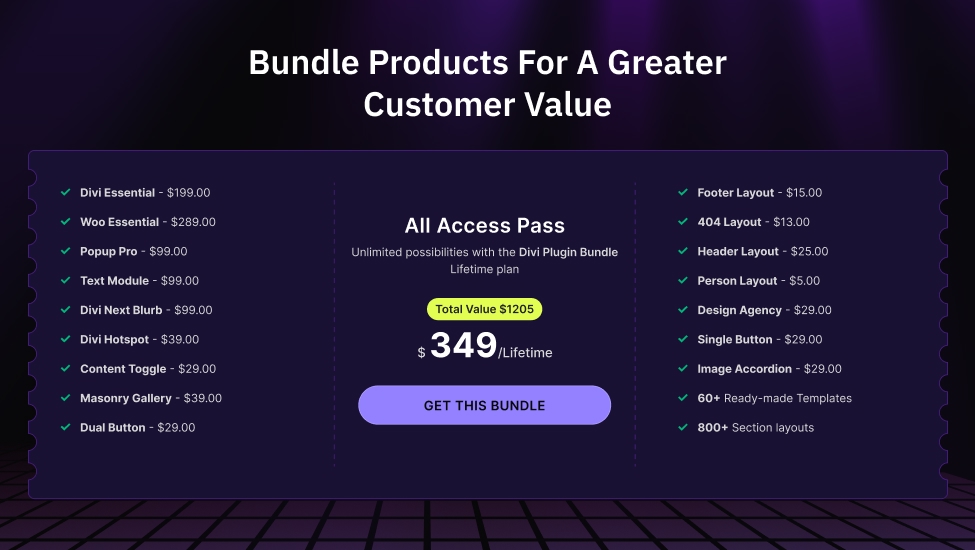 Bundle Your Products for black friday 