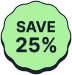 Save 25% Green