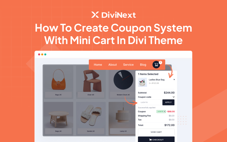 How to Create Coupon System with Mini Cart in Divi Theme