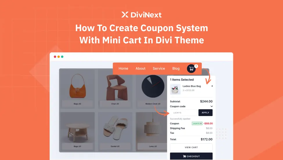 How to Create Coupon System with Mini Cart in Divi Theme