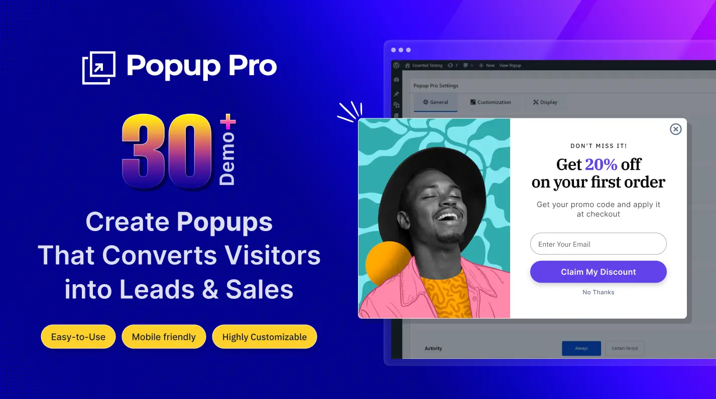 Popup-Pro The Ultimate Popup Builder for WordPress