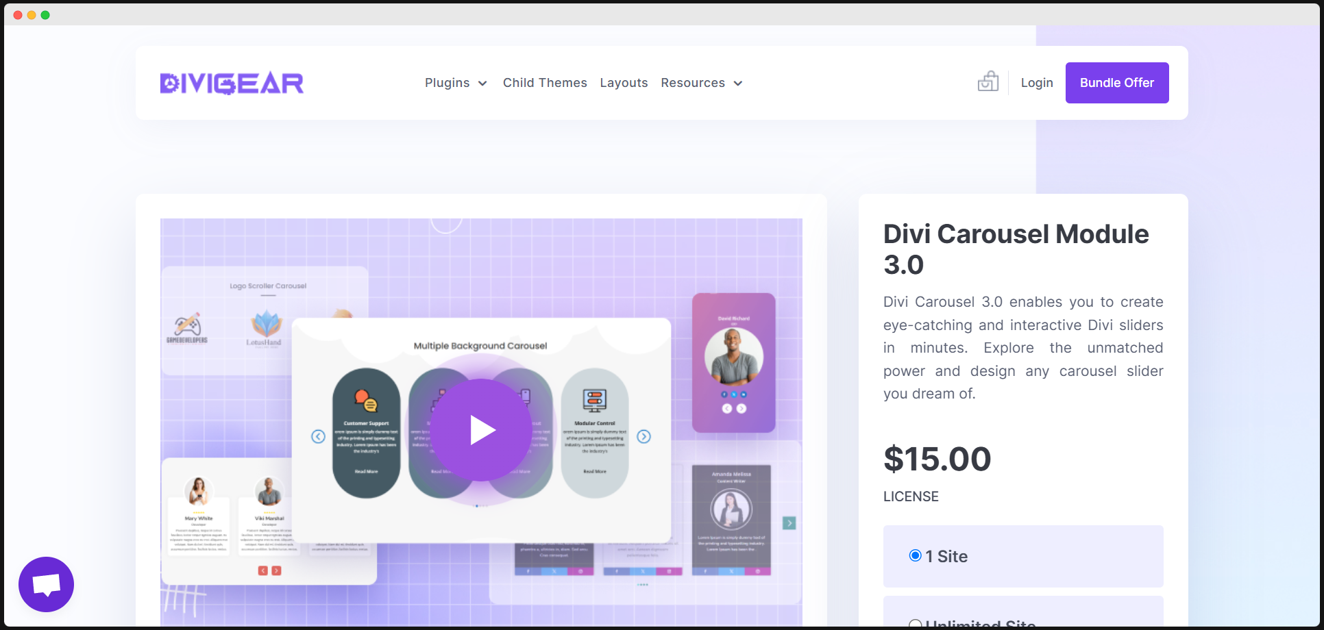 Divi Carousel Module 3.0