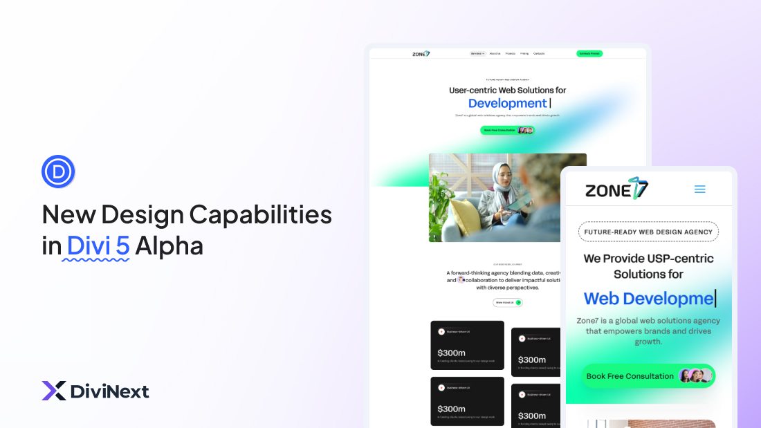 New Design Capabilities in Divi 5 Alpha