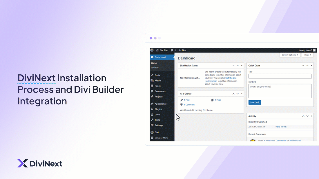 DiviNext Divi Modules Quick Installation Process