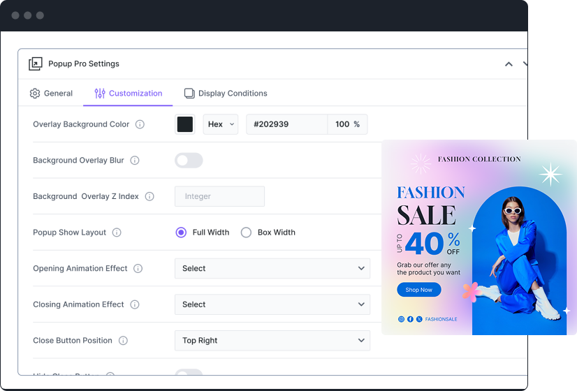 customization settings image