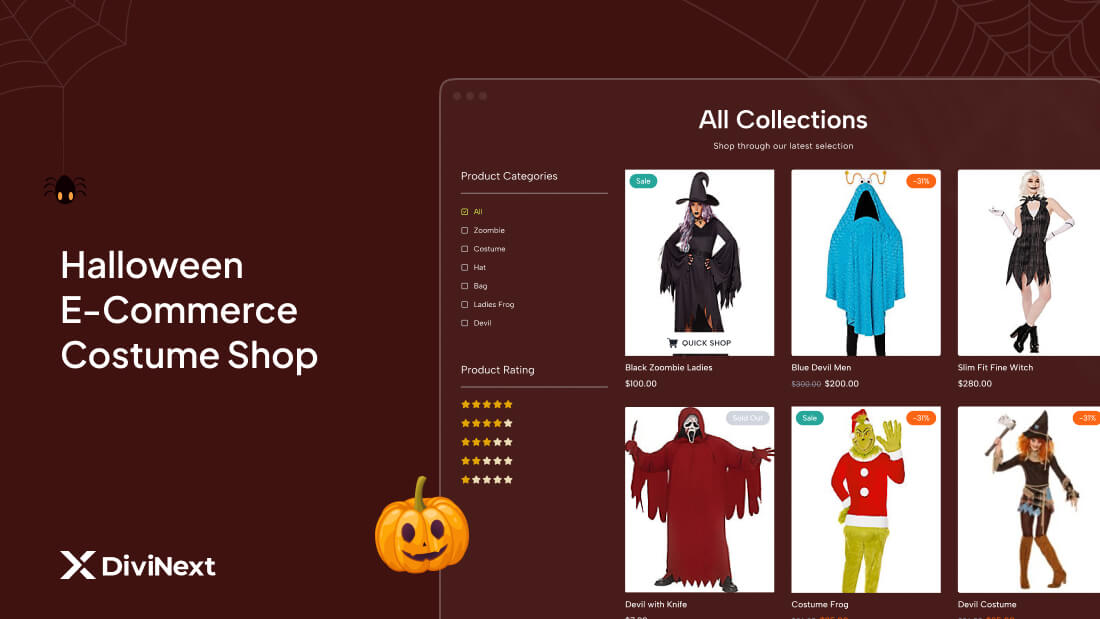 Halloween E-Commerce Costume Shop