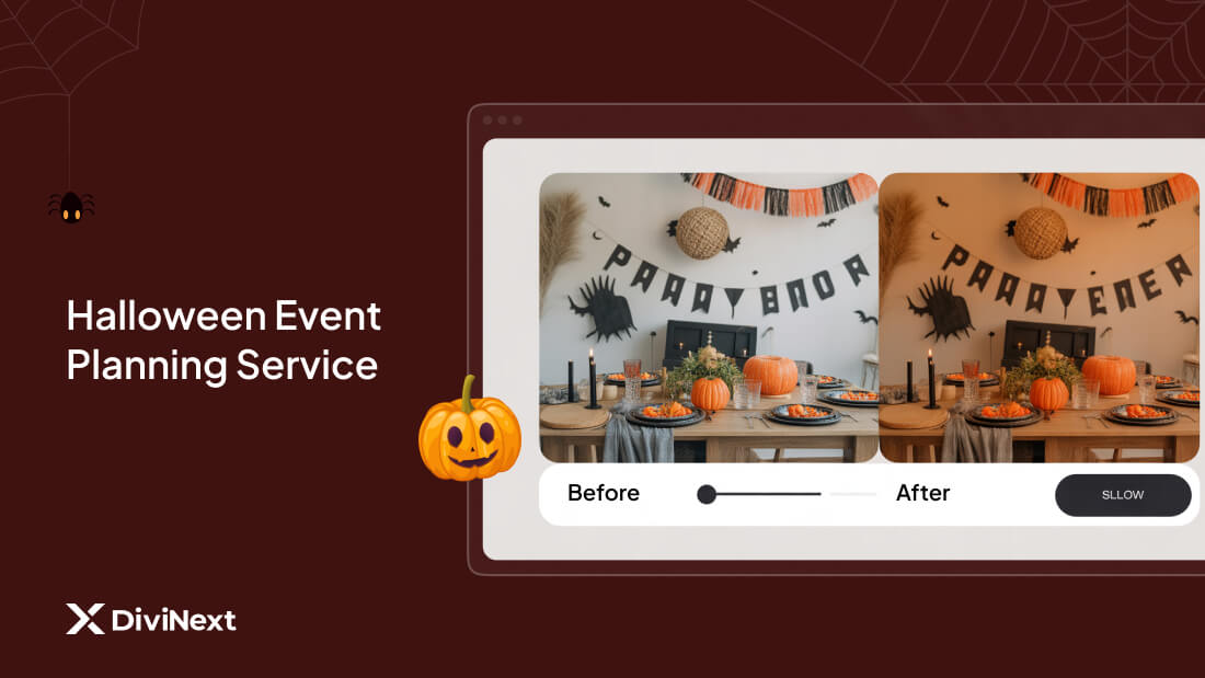 Halloween Event Planning Service Page Design