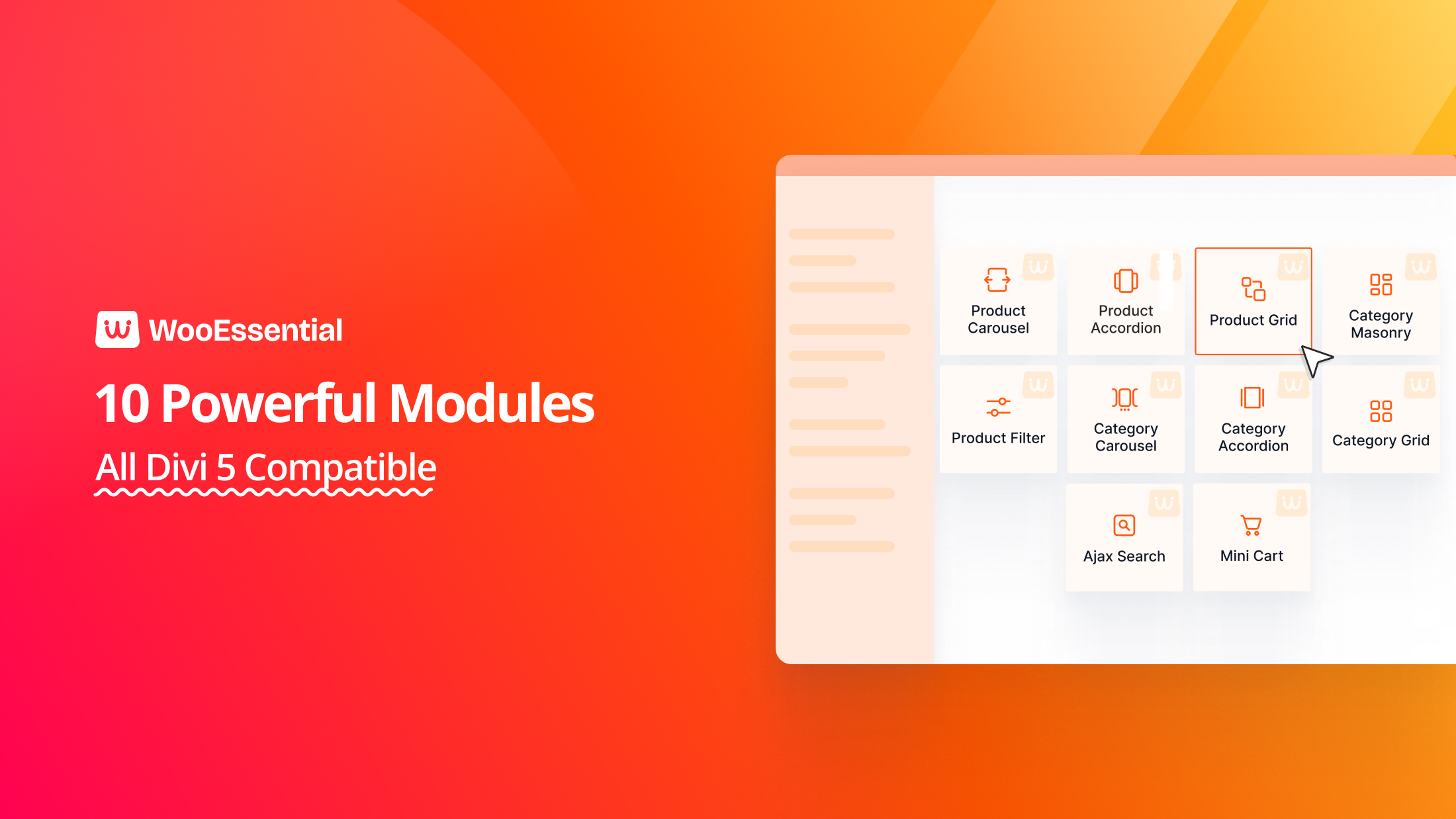 10 Modules are Woo Essential Divi 5 Compatible 10 Modules are Woo Essential Divi 5 Compatible