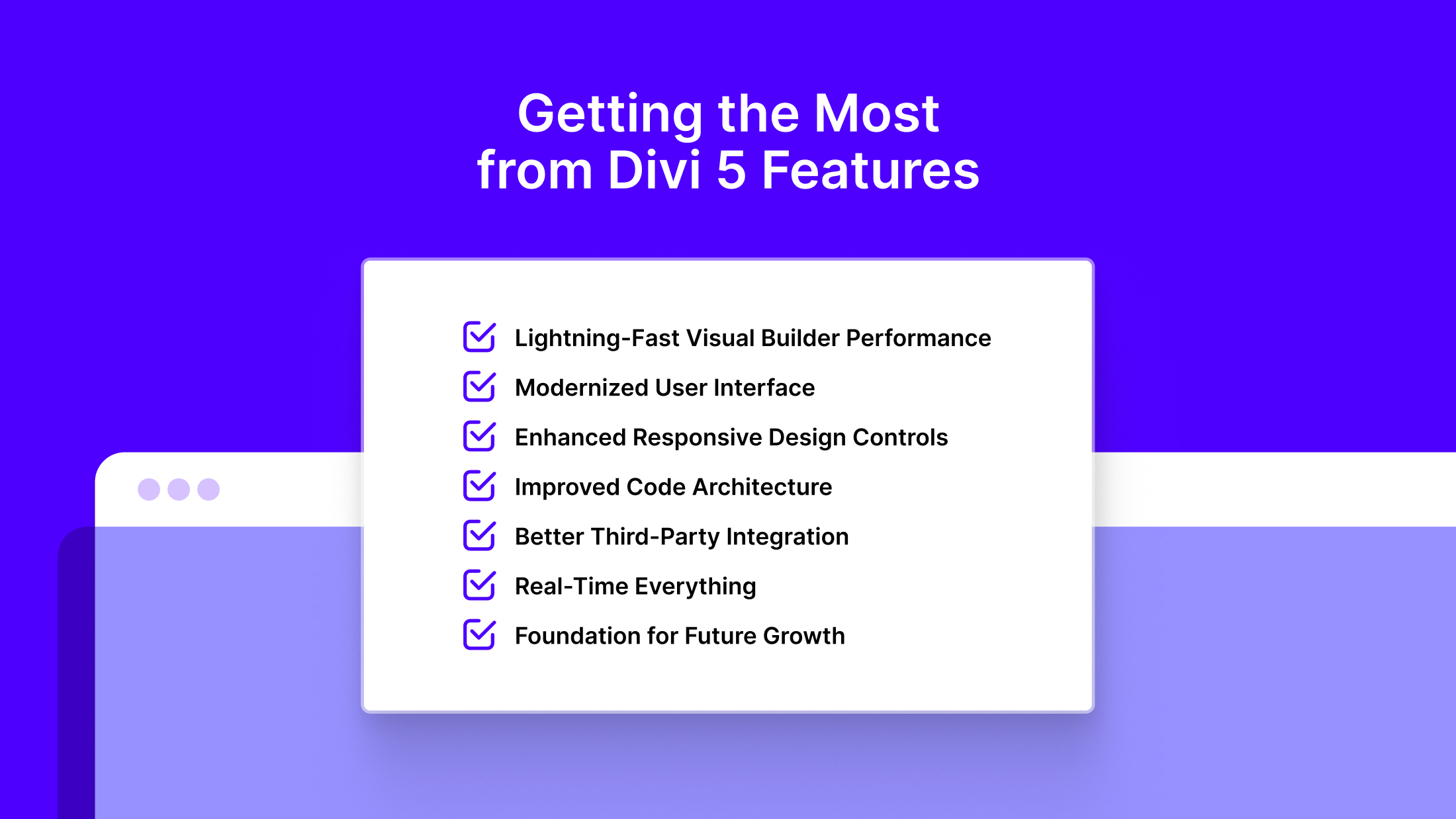 Getting the Most from Divi 5 Features Getting the Most from Divi 5 Features