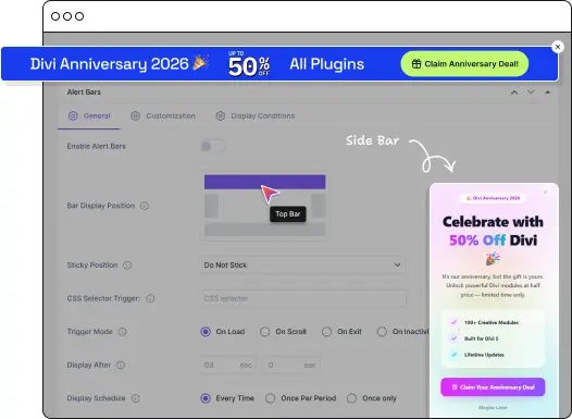 Conversion Boosting Notification Bars image Alert-Bars image