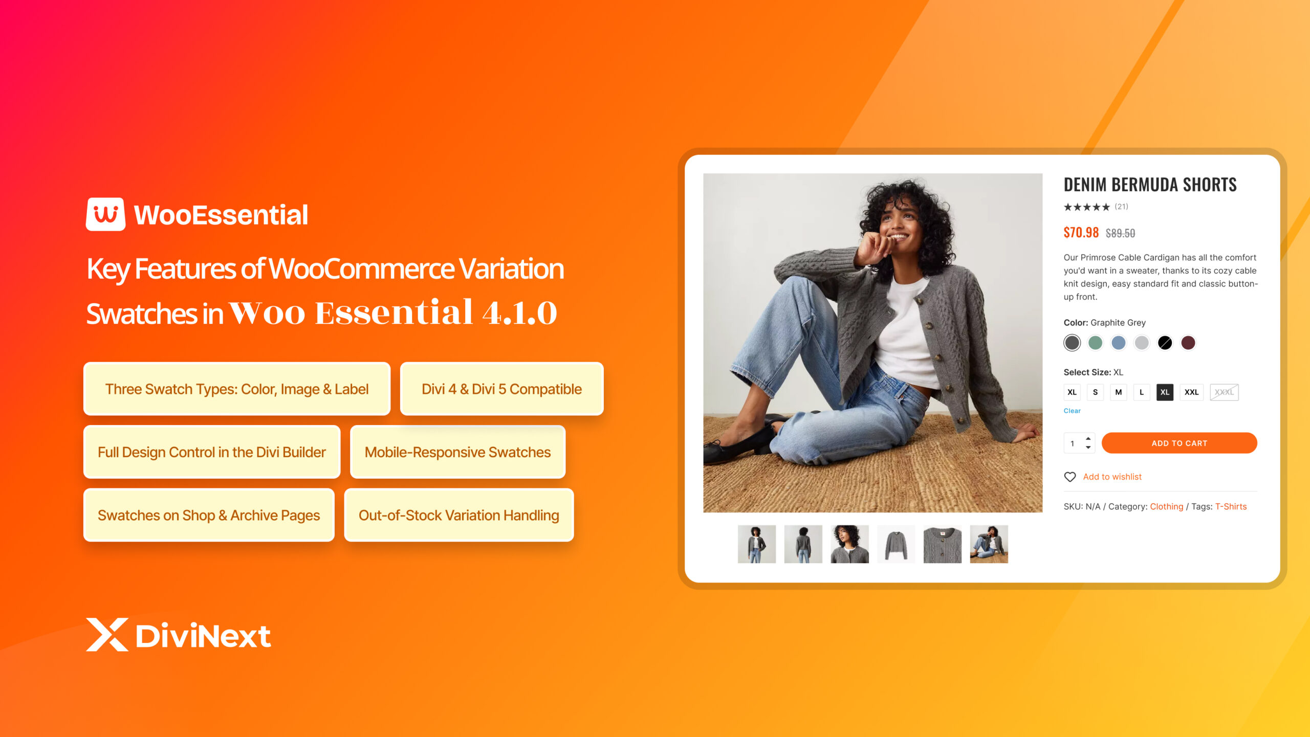 Key Features of WooCommerce Variation Swatches in Woo Essential 4.1.0