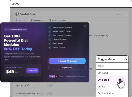 High-Impact Conversion Popups image Popup-pro image