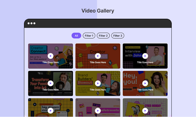 Divi Video Gallery