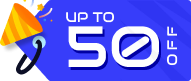 Summer sale 2026 topbar 50 percent off 50% off iamge