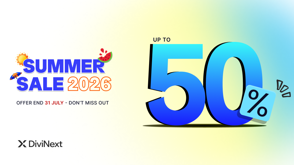 DiviNext Summer Sale 2026 DiviNext Summer Sale 2026