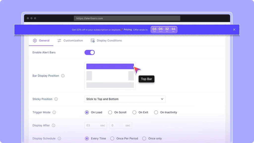 AlertBars: Create High-Converting Notification Bars for Divi Websites
